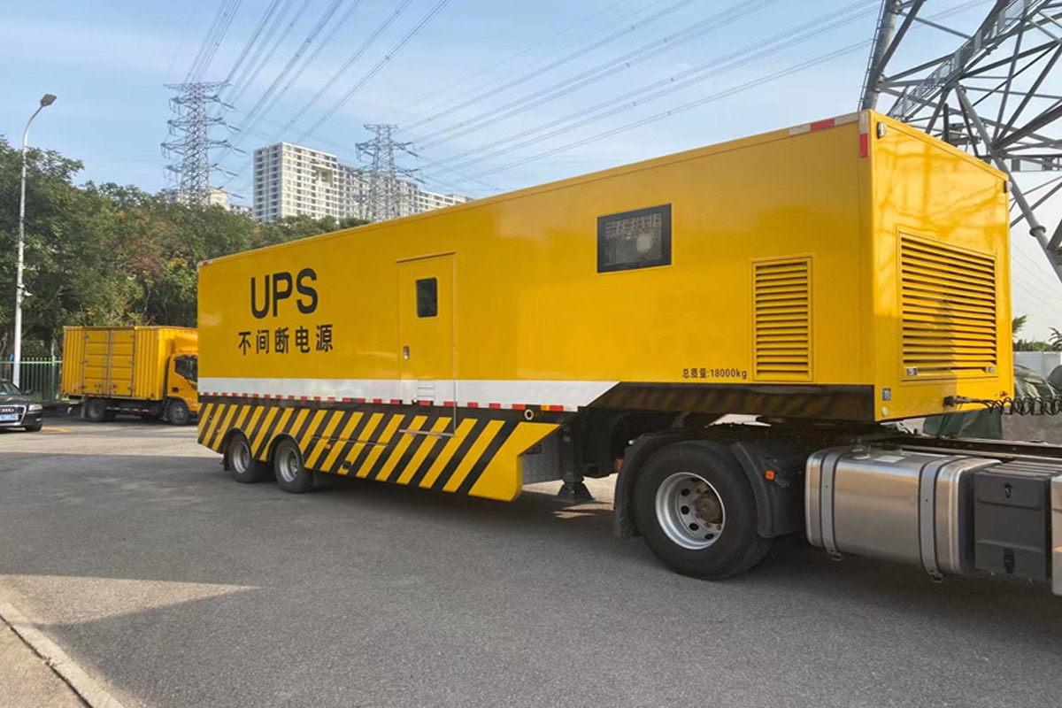 嘉祥发电机租赁施工现场